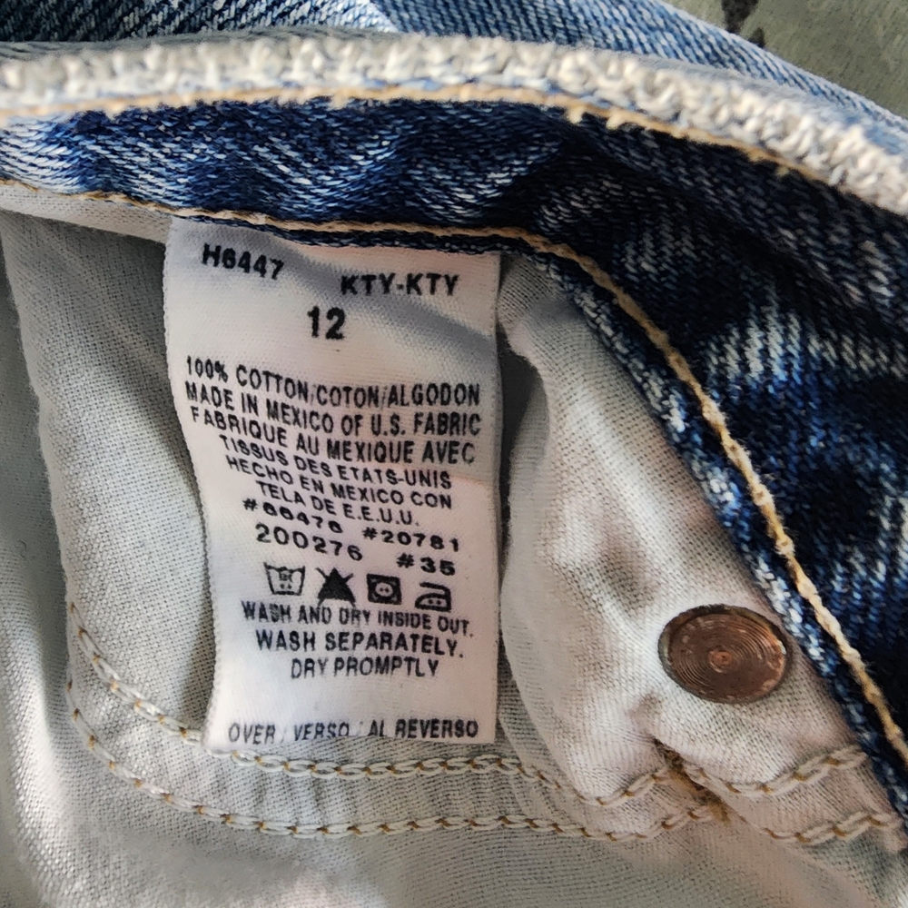 Vintage Y2k Tommy Hilfiger Blue Denim Mini Skirt - 12 - Picture 6 of 6